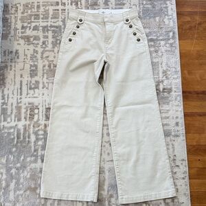 St. John's Bay Cream Wide-Leg Pants